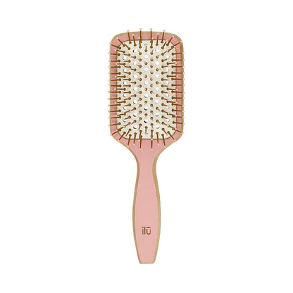 Brosse Démêlante Ilū Bamboom Carré Rose 212Barber.com