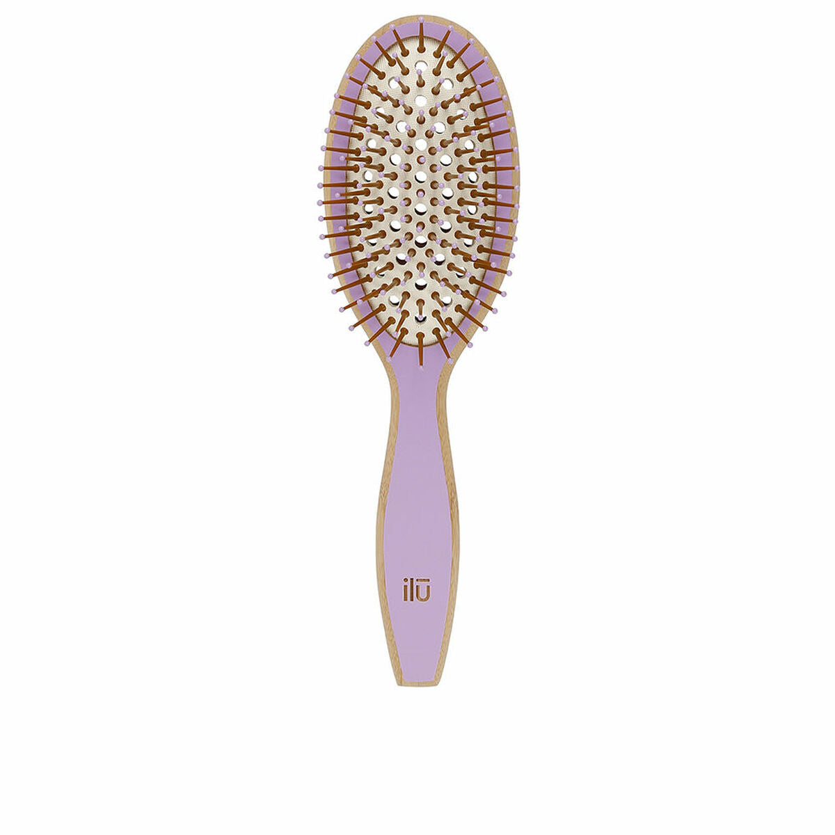 Brosse Démêlante Ilū Bamboom Violet Oblongue 212Barber.com