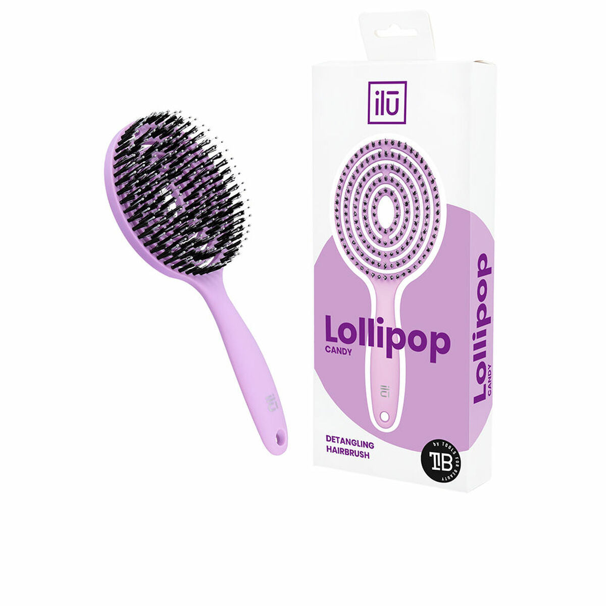 Brosse Démêlante Ilū Lollipop Violet 212Barber.com