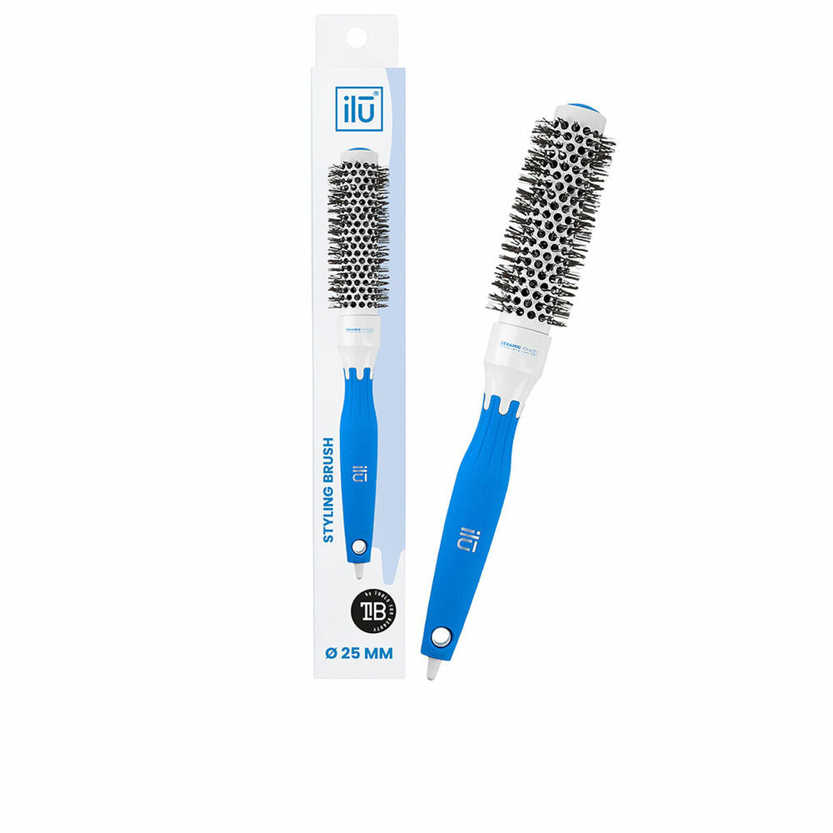 Brosse à coiffer Ilū Ø 25 mm Céramique Bleu 212Barber.com