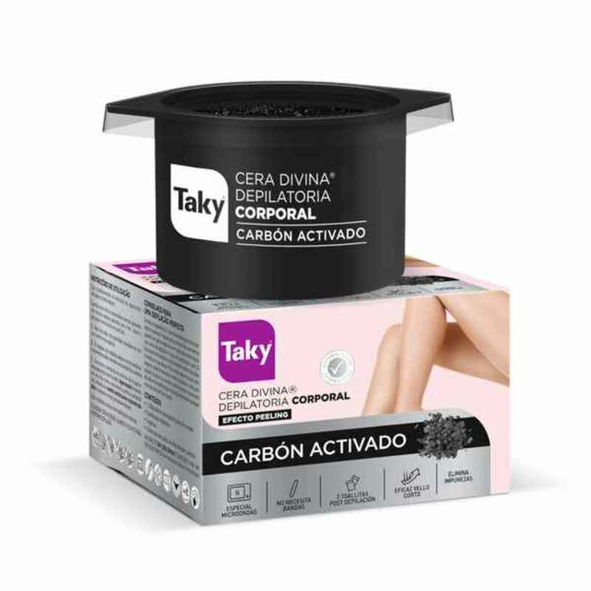 Cire Épilatoires Corporelle Carbon Activado Taky 1106-01799 300 ml 212Barber.com