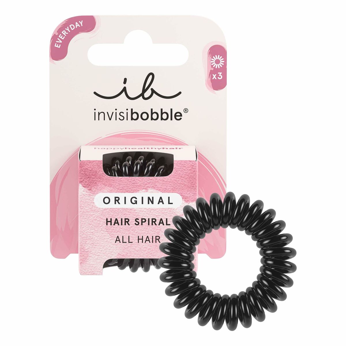 Elastiques pour Cheveux Invisibobble Original Noir (3 Unités) 212Barber.com