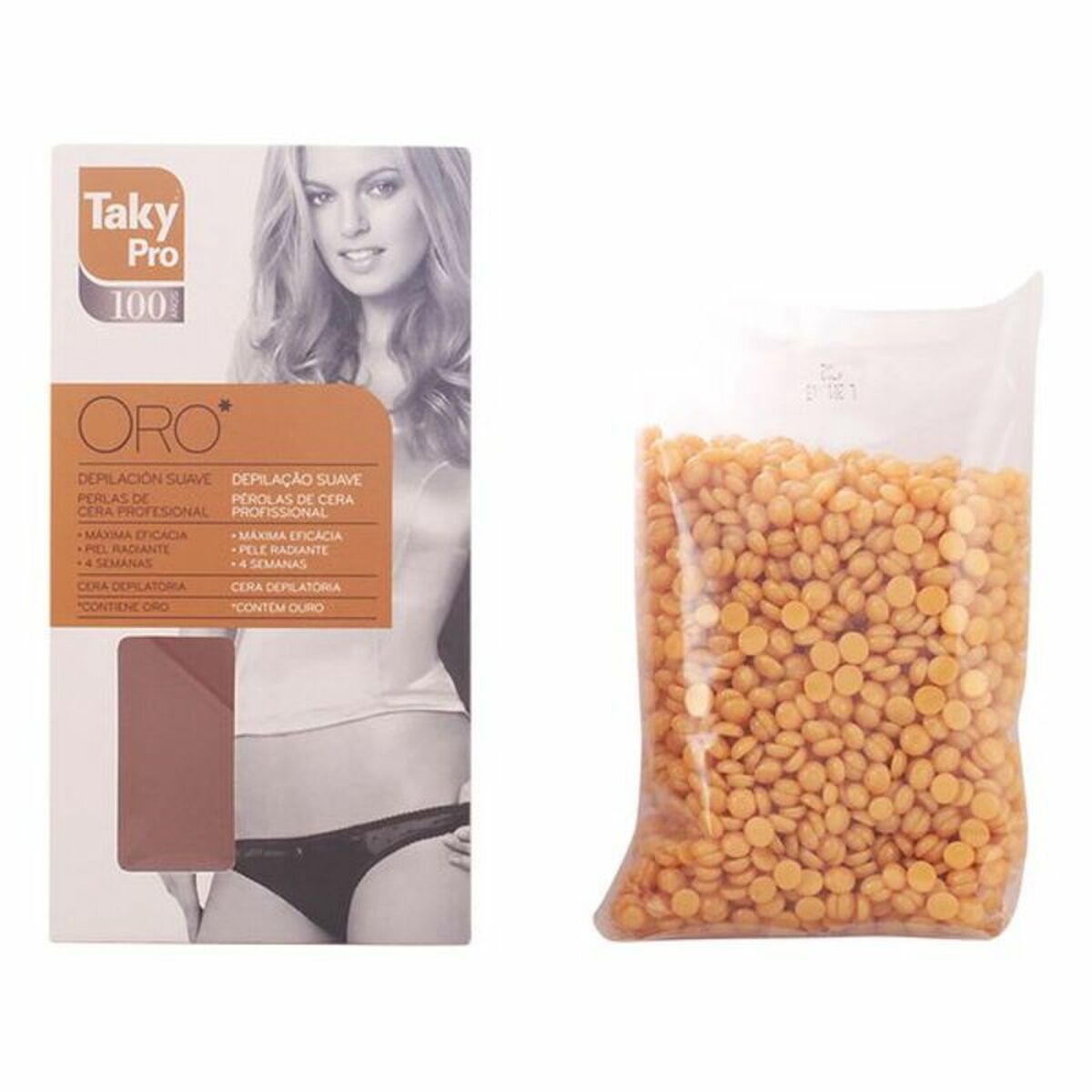 Perles de Cire Épilatoire Pro Oro Taky (200 g) 212Barber.com