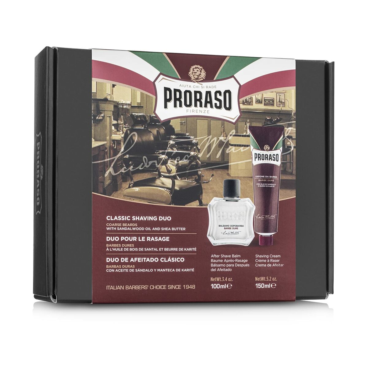 Set de rasage Proraso Barbe Dure 2 Pièces 212Barber.com