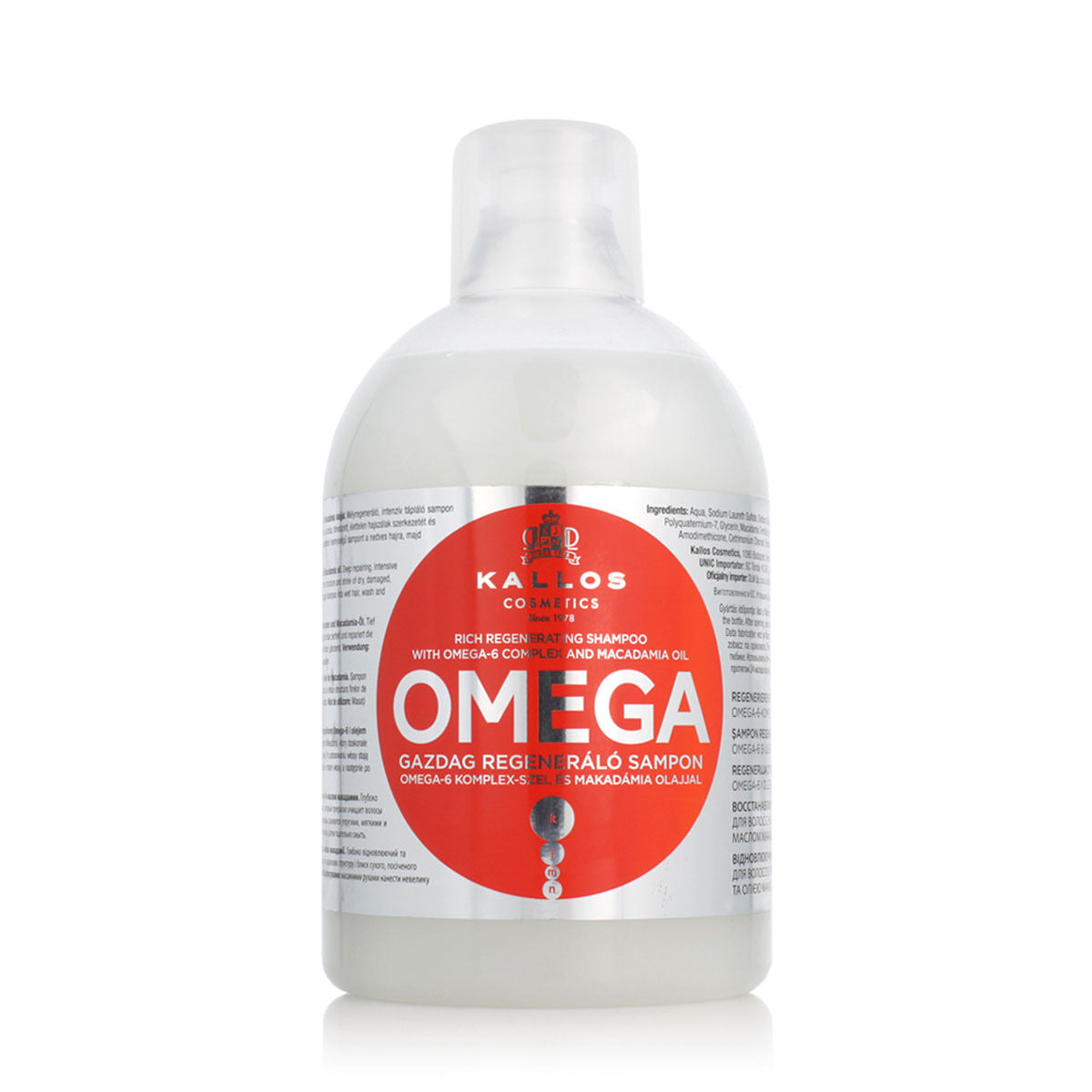 Shampooing Kallos Cosmetics With Omega-6 Complex 1 L 212Barber.com