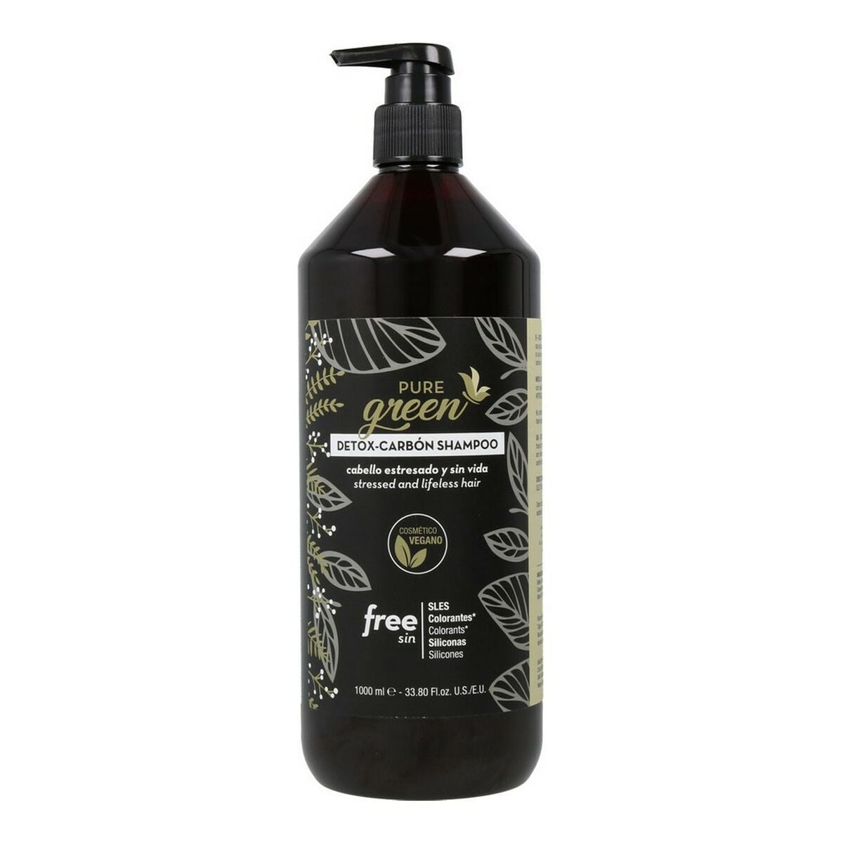 Shampooing Pure Green Detox Carbon (1000 ml) 212Barber.com