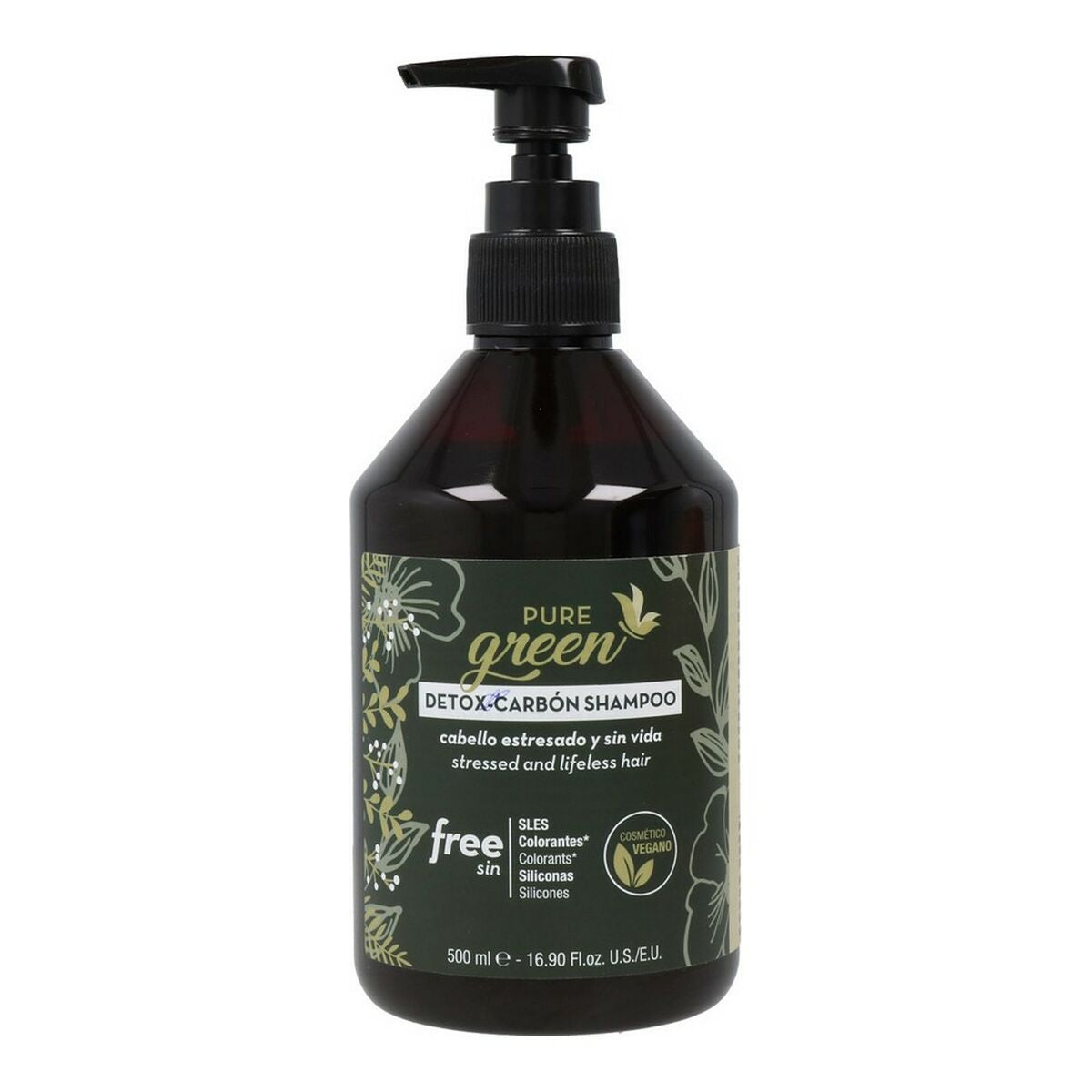 Shampooing Pure Green Detox Carbon (500 ml) 212Barber.com